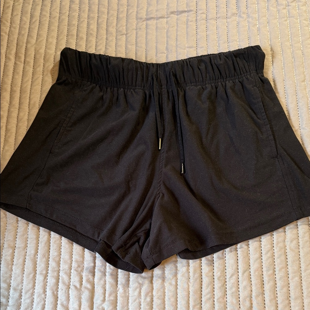 Women’s Black Cotton Shorts